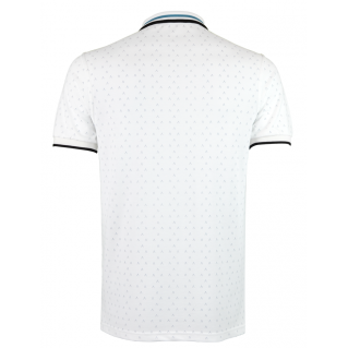 White Turquoise Polo Shirt Alpha 2