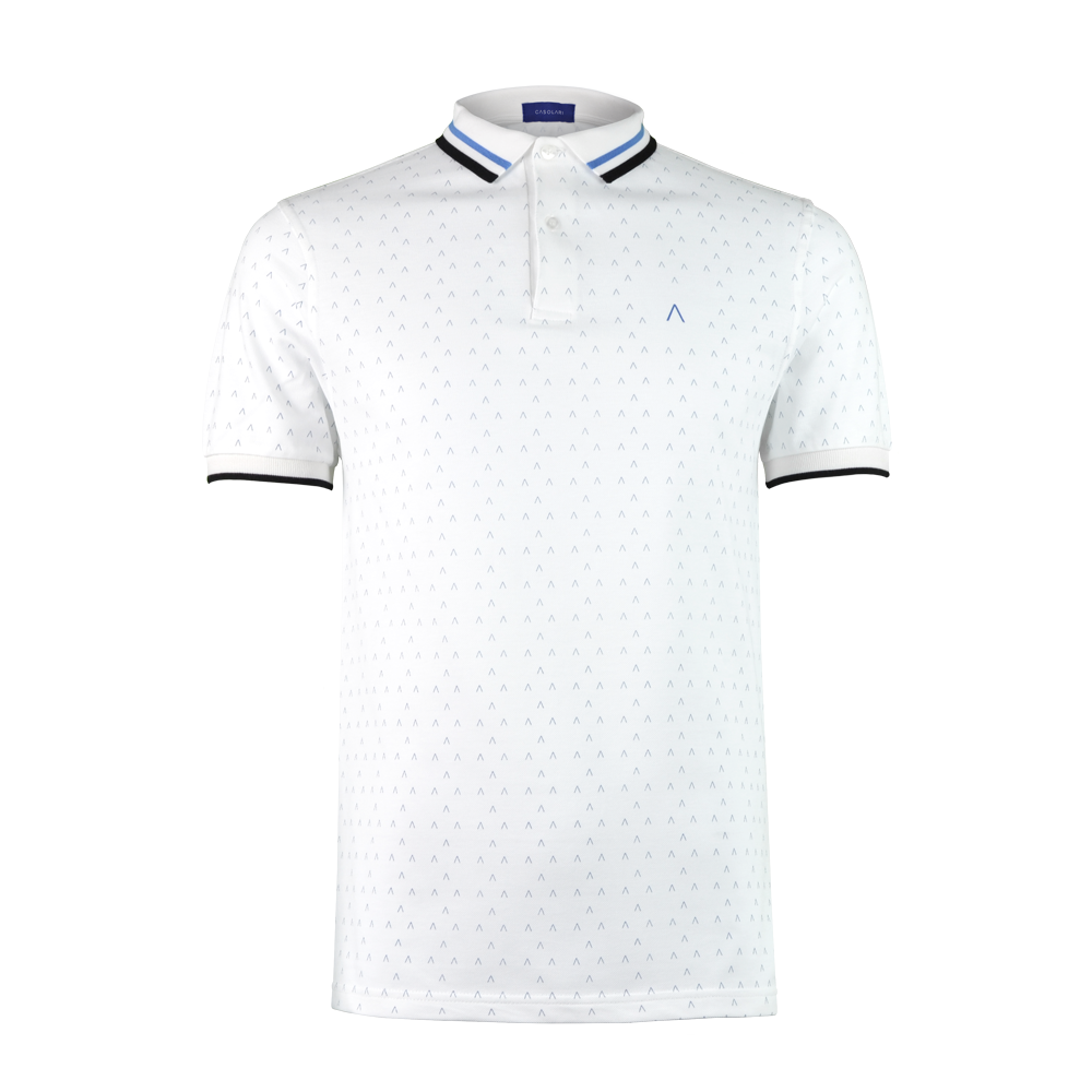 Voorstellen Onhandig zijde Casolari | White Blue Polo Shirt Alpha 2.