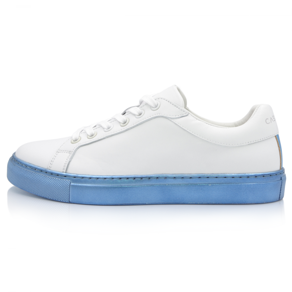 Casolari | Metallic Blue Sneakers Alpha 1, Women and Men's Shoes.